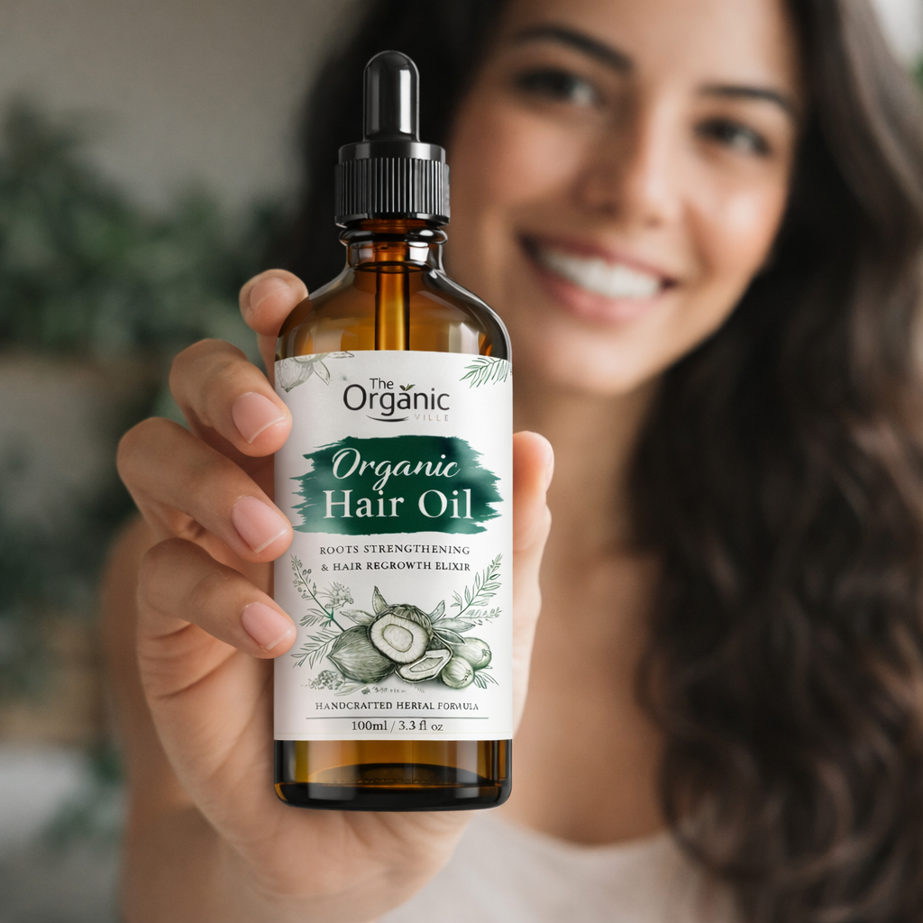 Organic Hair Oil – 100% Natural Nourishing Oil for Soft & Healthy Hair